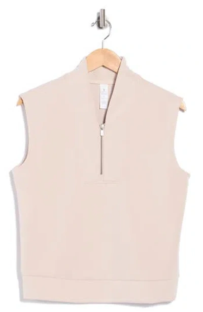 Yogalicious Shyvana Half Zip Pullover In Sand