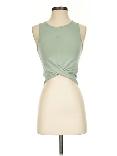 Pre-owned Yogalicious Sleeveless Top Green Halter Neckline Tops