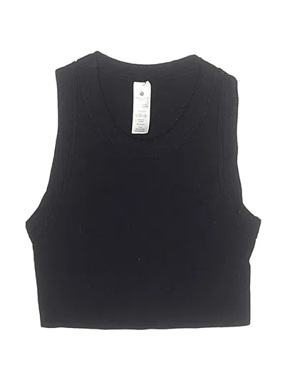 Pre-owned Yogalicious Kids' Sleeveless T-shirt In Black