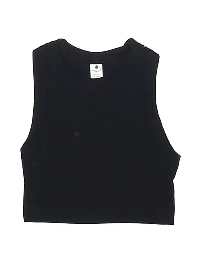 Pre-owned Yogalicious Kids' Sleeveless T-shirt In Black