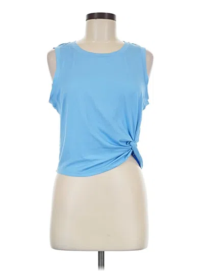 Pre-owned Yogalicious Sleeveless T-shirt In Blue