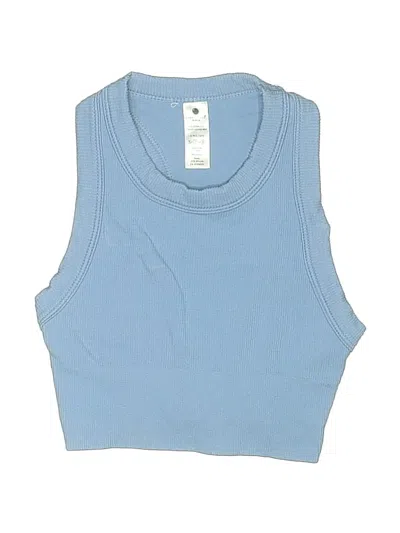 Pre-owned Yogalicious Kids' Sleeveless T-shirt In Blue