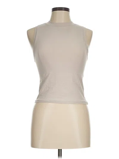 Pre-owned Yogalicious Sleeveless T-shirt In Brown