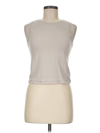 Pre-owned Yogalicious Sleeveless T-shirt In Gray
