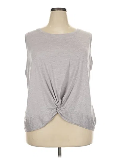 Pre-owned Yogalicious Sleeveless T-shirt In Gray