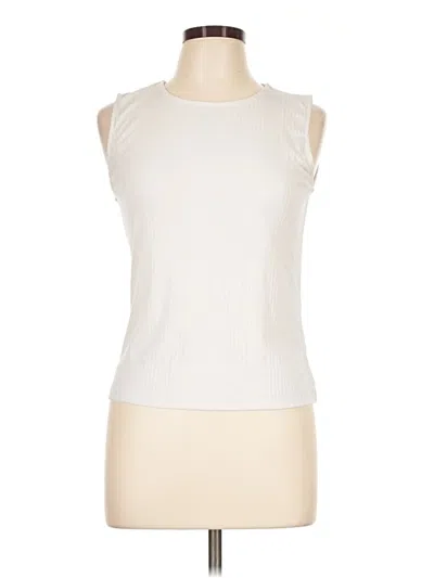 Pre-owned Yogalicious Sleeveless T-shirt In Ivory
