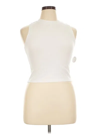 Pre-owned Yogalicious Sleeveless T-shirt In Ivory