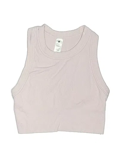 Pre-owned Yogalicious Kids' Sleeveless T-shirt In Pink