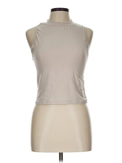 Pre-owned Yogalicious Sleeveless T-shirt In Tan