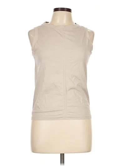 Pre-owned Yogalicious Sleeveless T-shirt In Tan