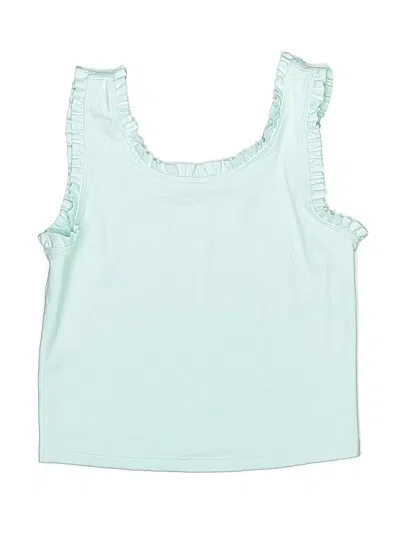 Pre-owned Yogalicious Kids' Sleeveless T-shirt In Teal