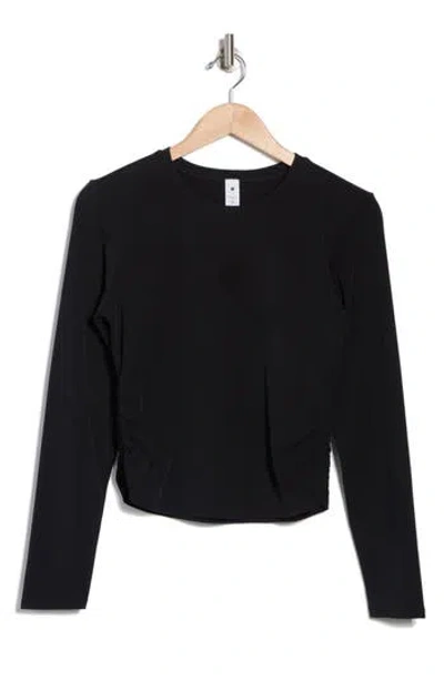 Yogalicious Slinky Rib T-shirt In Black