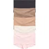 Yogalicious Soft Smoothing Seamless 5-pack Assorted Boyshorts