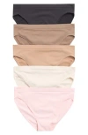 Yogalicious Soft Smoothing Seamless 5-pack Assorted Briefs