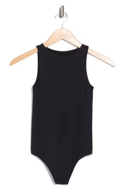 Yogalicious Soft Smoothing Seamless Bodysuit In Black