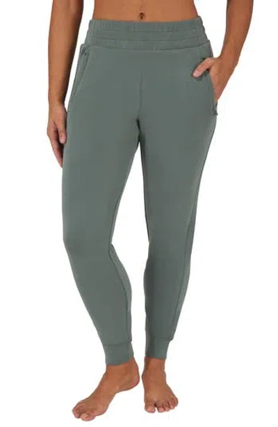 Yogalicious Softlite District Sandwashed Joggers In Green