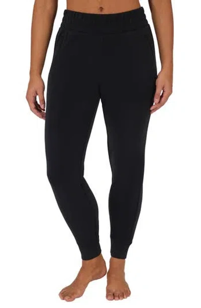 Yogalicious Softlite District Sandwashed Joggers In Black