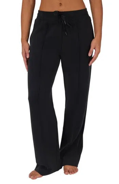 Yogalicious Softlite Timeless Pintuck Sandwash Pants In Black