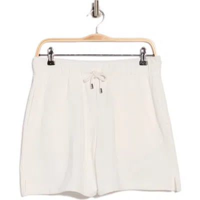 Yogalicious Stone Wash Boyfriend Shorts In White