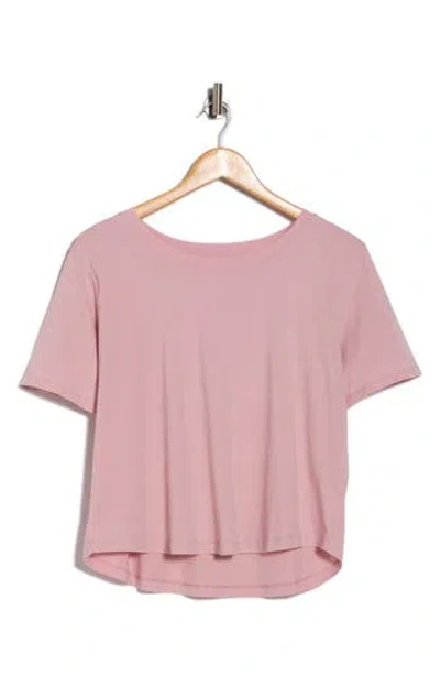 Yogalicious Stone Washed Pima Cotton Crop T-shirt