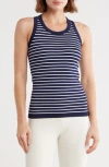 Yogalicious Stripe Tank In Blue