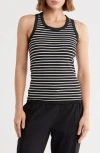 Yogalicious Stripe Tank In Black