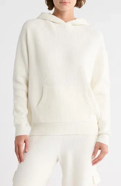 Yogalicious Sundown Serenity Knit Hoodie In White
