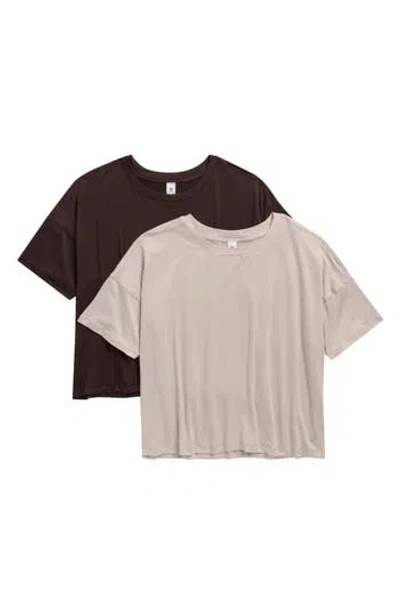 Yogalicious Super Soft Deluxe 2-pack Boxy Cropped T-shirts
