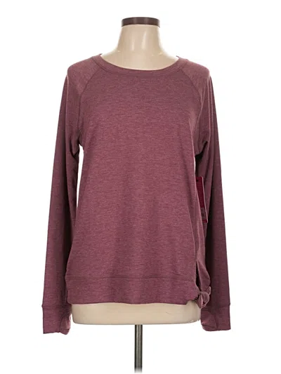 Pre-owned Yogalicious Sweatshirt In Burgundy