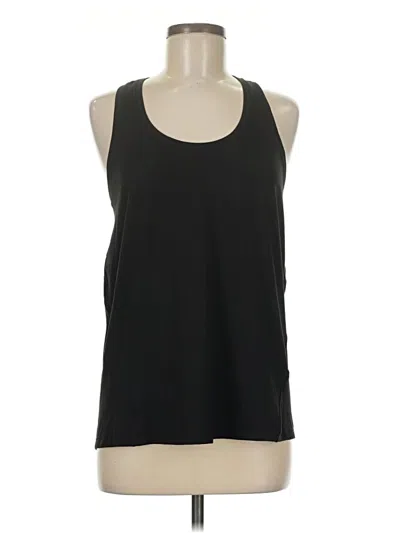 Pre-owned Yogalicious Tank Top Black Halter Neckline Tops