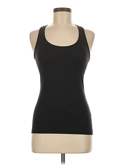 Pre-owned Yogalicious Tank Top Black Halter Neckline Tops
