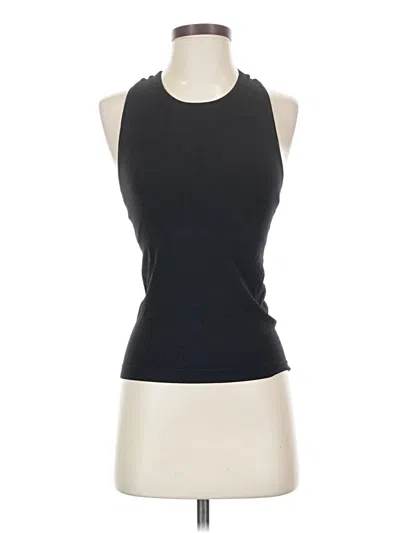 Pre-owned Yogalicious Tank Top Black Halter Neckline Tops
