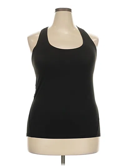 Pre-owned Yogalicious Tank Top Black Halter Neckline Tops