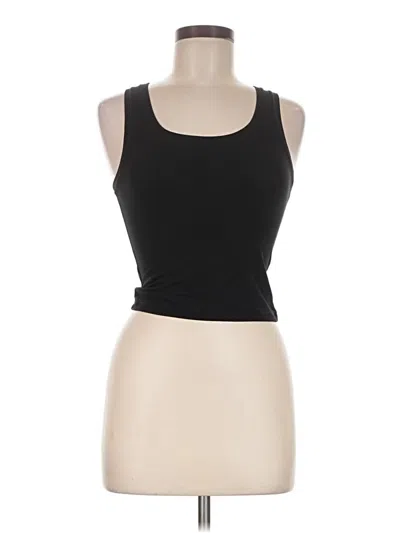 Pre-owned Yogalicious Tank Top Black Strapless Neckline Tops