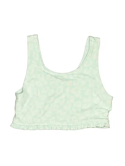 Pre-owned Yogalicious Kids' Tank Top Blue Halter Neckline Tops