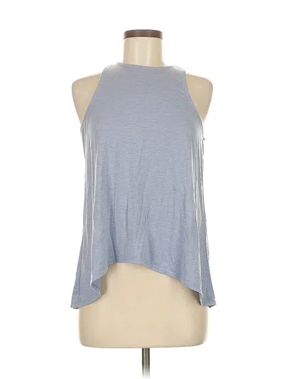 Pre-owned Yogalicious Tank Top Gray Halter Neckline Tops