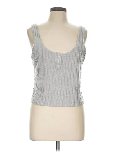 Pre-owned Yogalicious Tank Top Gray Strapless Neckline Tops