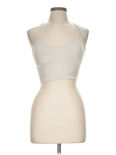 Pre-owned Yogalicious Tank Top Ivory Halter Neckline Tops