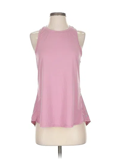 Pre-owned Yogalicious Tank Top Pink Halter Neckline Tops