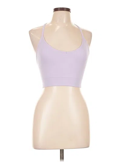 Pre-owned Yogalicious Tank Top Purple Halter Neckline Tops