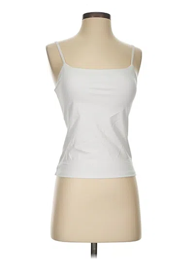 Pre-owned Yogalicious Tank Top Silver Strapless Neckline Tops