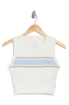 Yogalicious Terry Crop Top In Gray
