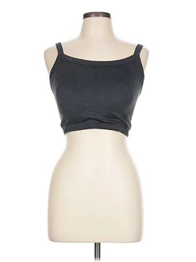 Pre-owned Yogalicious Tube Top Gray Strapless Neckline Tops