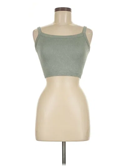 Pre-owned Yogalicious Tube Top Green Strapless Neckline Tops