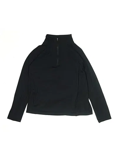 Pre-owned Yogalicious Kids' Turtleneck Sweater In Black