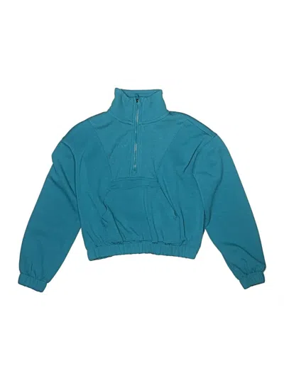 Pre-owned Yogalicious Kids' Turtleneck Sweater In Blue