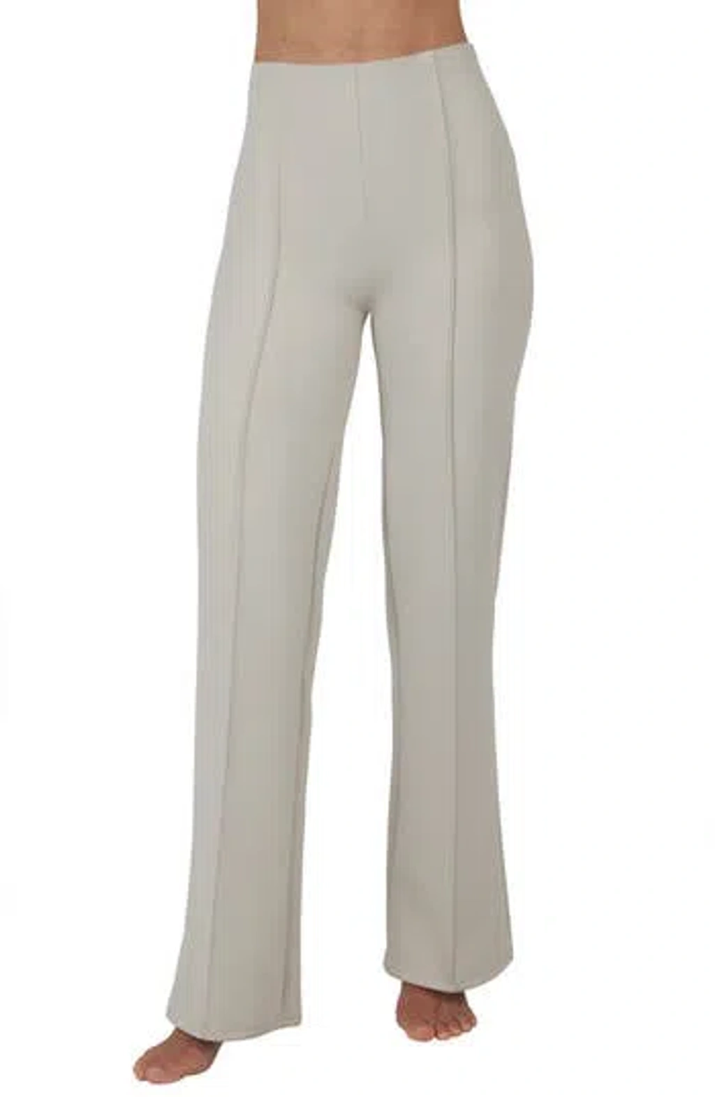 Yogalicious Upper West Side Pintuck Flare Pants In Nacreous Yogalicious Upper West Side Pintuck Flare Pants In Nacreous