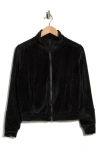 Yogalicious Uptown Double Butter Zip Jacket In Black