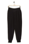 Yogalicious Waffle City Retreat High Waist Joggers In Black