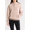 Yogalicious Washed Baby Fleece Oversize Hoodie In Oak Brown